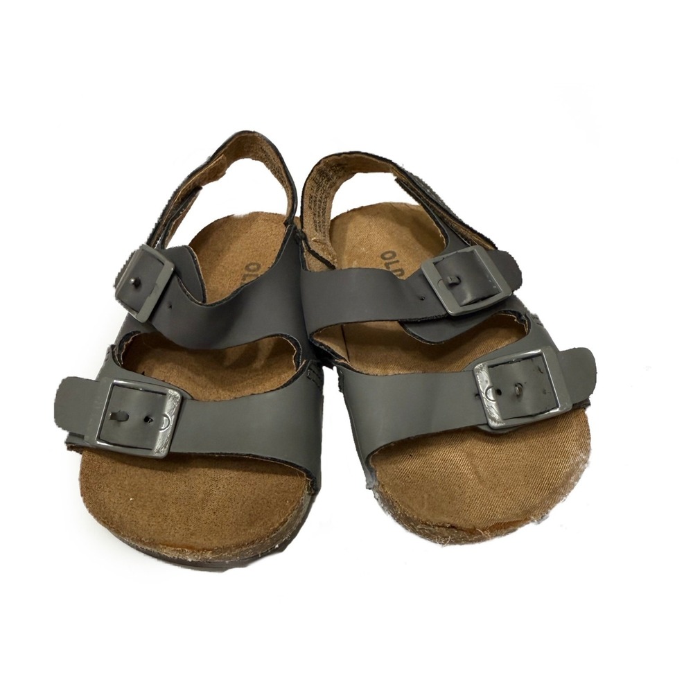 6-12M Baby Toddler Youth Sandals Shoes Child Grey Slip-On Old Navy Summer Spring